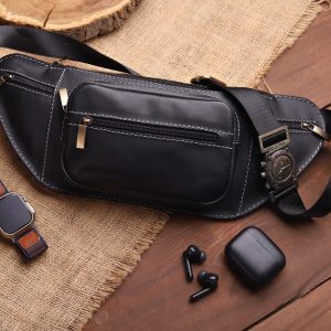 genuine leather waist bags and fanny packs